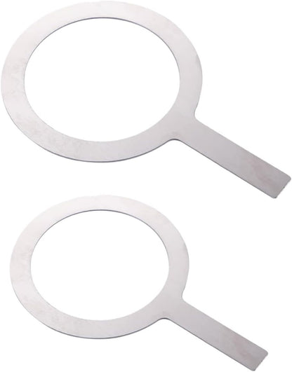 2 Pcs Milk Tea Baking Rings, Stainless Steel Protective Circle for Tea Cup Accessories
