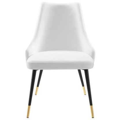 Modway EEI-3907-WHI Adorn Tufted Performance Velvet Dining Side Chair, White