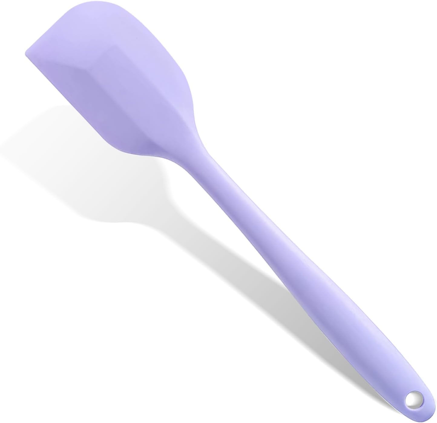 Purple Rubber Spatula, 10.8In Silicone Spatula for Cooking, Heat Resistant, Flexible for Nonstick Cookware
