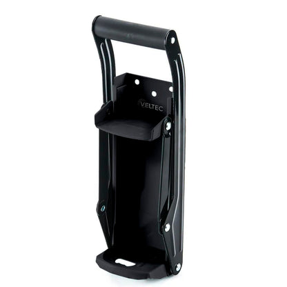 Premium Can Crusher for Recycling and Bottle Opener - 16 Oz and 12 Oz Can Crusher for Aluminum Cans, Heavy-Duty Wall-Mounted Soda Can Smasher, Mounting Screws Including (Black)
