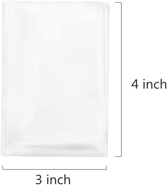 400 Clear Cello Treat Bags and Ties, 3x4 for Lollipop Cake Pop Candy Buffet, Wedding Supply (3'' x 4'')