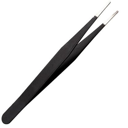 Craft County Precision Tweezers – Anti-Static Stainless Steel Tweezers – 6 Pack