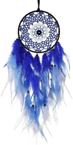 Evil Eye Dream Catchers - Blue Dreamcatcher for Bedroom, Evil Eye Wall Art Hanging Ornament, Good Luck Gifts