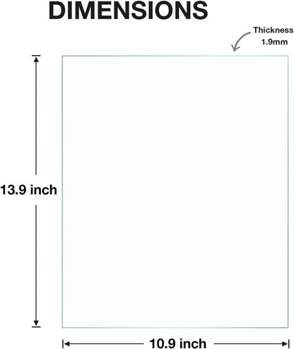 Egofine 11x14 Heat-Strengthened Glass Replacement for Picture Frame (Crystal Clear, 1 Pack), Replacement Glass for 11 by 14 Photo Frame