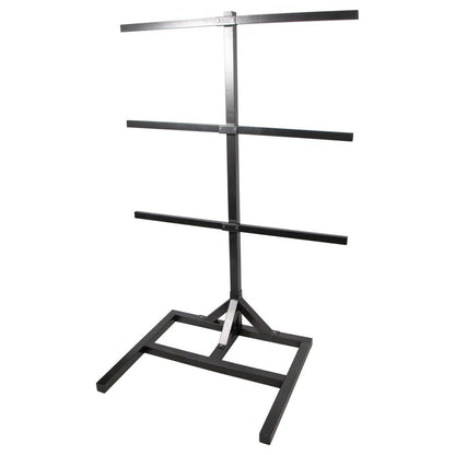 EASY-UP Pro Interchangeable Saddle & Tack Stand | Customizable Storage System | Heavy Duty Free Standing Rack | Can Hold Multiple Saddle & Pad Racks | Gray Armor Rust Resistant Finish
