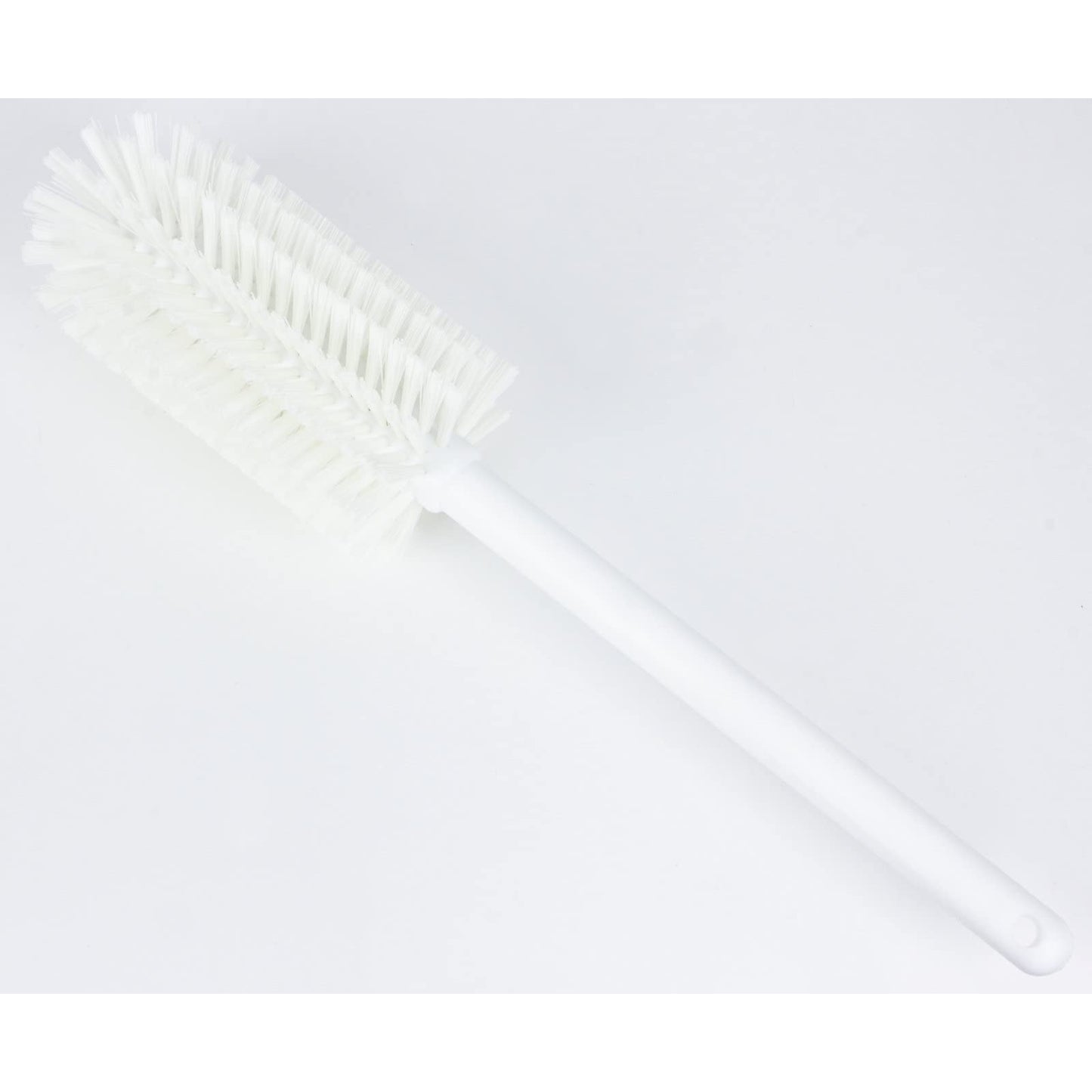 SPARTA Large Water Bottle Brush Ideal for Wide-Mouth Jars, Bottles and Tumblers, Dishwashing Tool with Handle for Home and Commercial Kitchens, Plastic, 16 Inches, White