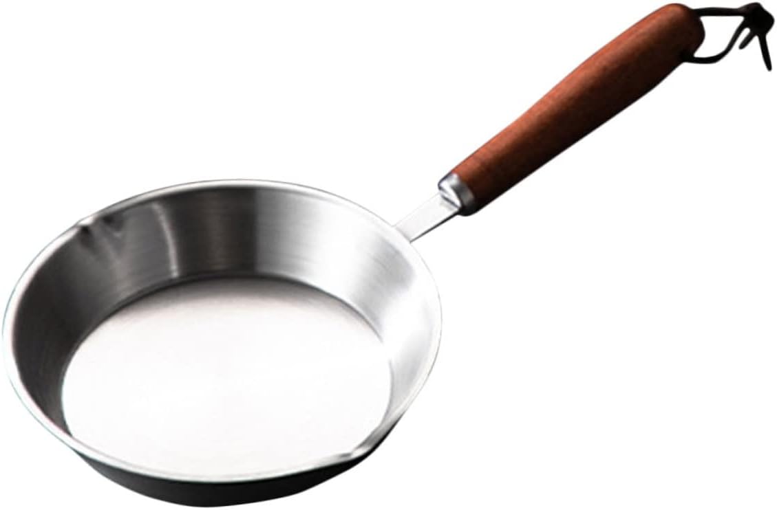 Mini Pancake Frying Pan, Stainless Steel Saucepan, Portable Griddle Chef Pan, Multi-use Egg Pan