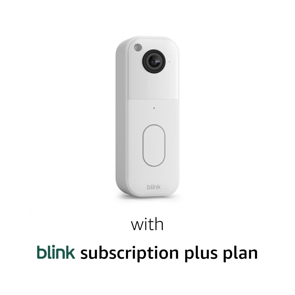 Blink Video Doorbell (newest model) – Head-to-toe HD view, two-year battery life, and simple setup. Required Sync Module not included – Add-On (Black)