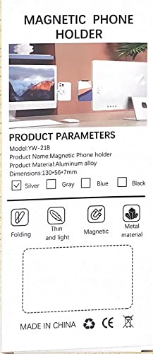 CloudValley Magnetic Laptop Phone Holder, Adjustable Continuity Camera Mount Compatible with MagSafe & for iOS 16 / macOS 13 Ventura, Slim Portable Computer Expansion Bracket for Smartphone, Black