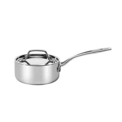 Cuisinart Custom Clad 5-Ply Stainless Cookware 1 Qt. Saucepan w/Cover, CC519-14