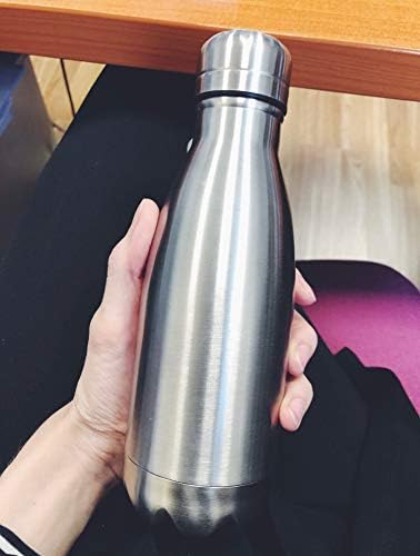 18/8 350ml 500ml 750ml 1000ml (350ml) Double Wall Stainless Steel Vacuum Cola Shape Bottle, Narrow Mouth Thermo Flask