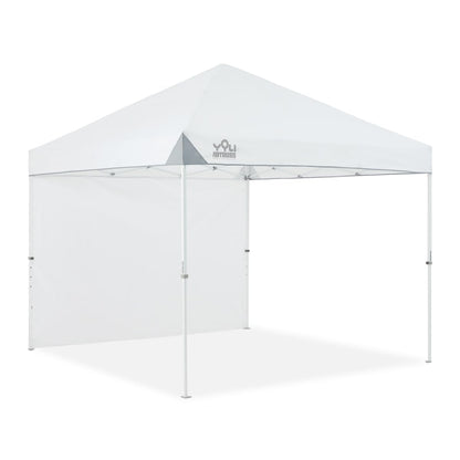 YOLI FORTRUSS EasyLift 10’x10’ Pop Up Instant Canopy with Reinforced Y-Truss Frame, 99% UV Protection, Water Resistant & Fire-Retardant Top, 4 Height Settings with Sidewall and Wheeled Carry Bag