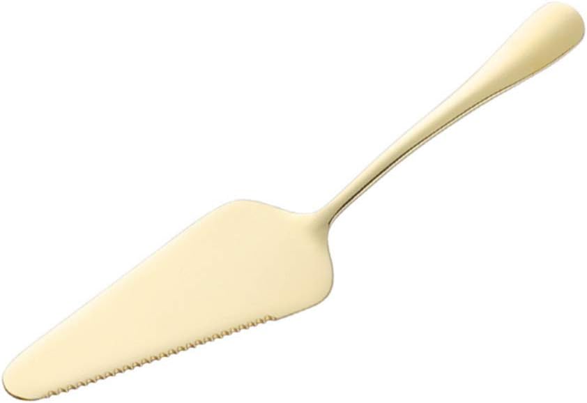 Hemoton Pie Cake Server, Luxurious Stainless Steel Spatula, Cake Cutter with Serrated Edge for Pie, Tart, Dessert
