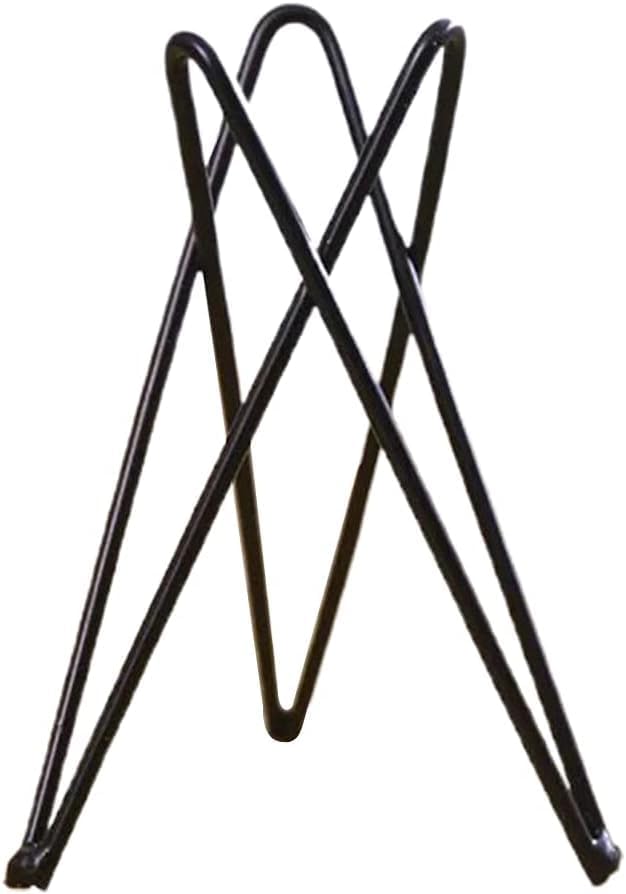White Metal Air Plant Holder, Geometric Iron Tillandsia Stand, Art Display Home Garden Ornaments for Plant
