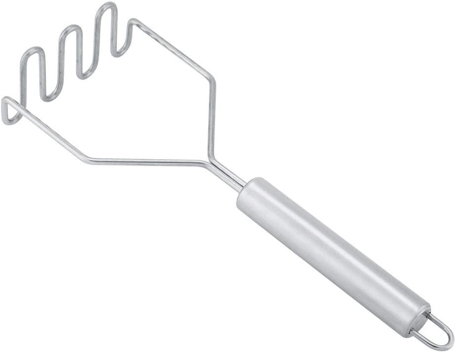 FTVOGUE Stainless Steel Potato Masher, Vegetable Mud Crusher, Kitchen Gadgets for Potato Puree