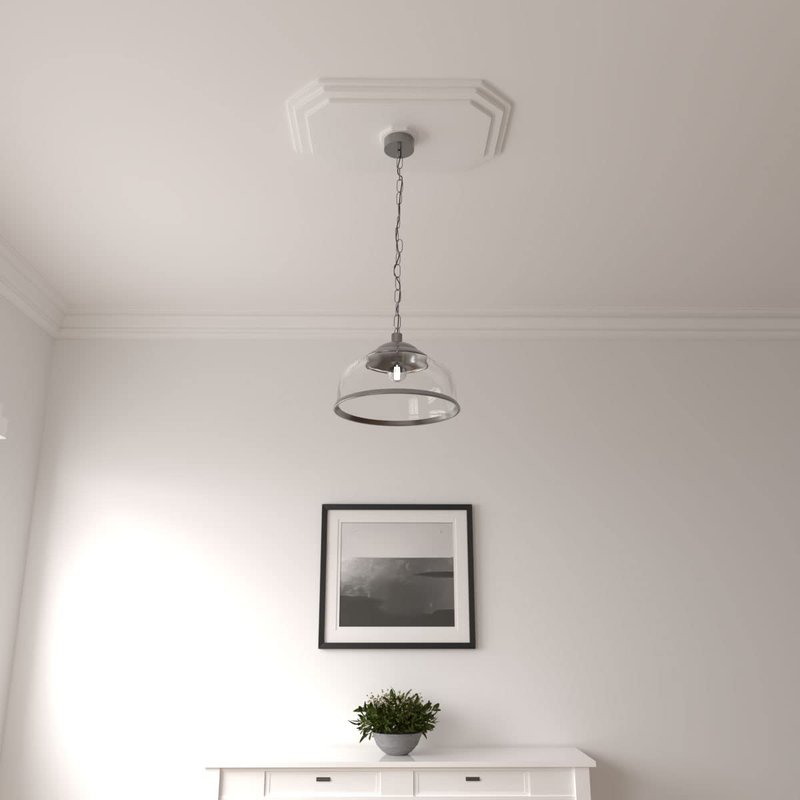 25 1/4"W x 17 1/4"H x 1 3/4"P Felix Ceiling Medallion