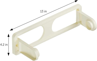 DecorRack Wall Mount Paper Towel Holder for Kitchen and Bath, Flexible Shatterproof Plastic, Vertical or Horizontal