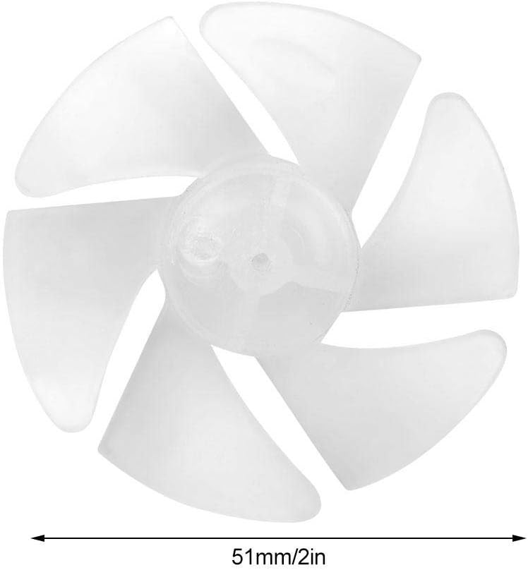 10Pcs Mini Plastic Fan Blades, Small Power Hair Dryer Fan Leaves Motor Accessories Replacement