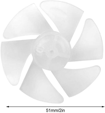 10Pcs Mini Plastic Fan Blades, Small Power Hair Dryer Fan Leaves Motor Accessories Replacement