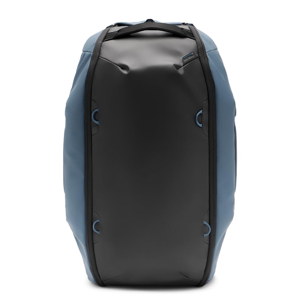 Peak Design Travel Duffelpack 45-65L, Ocean, Weatherproof Duffel Backpack, Expandable Design, Extra-Long Zip Path, Stowable Straps, Fits Packing Cubes and Camera Cubes, Versatile Duffel Bag for Travel