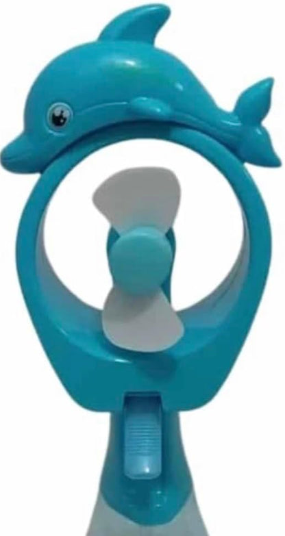Dolphin Misting Spray Bottle Fan, Kids Personal Cooling Mist Handheld Humidifier, Set of 2
