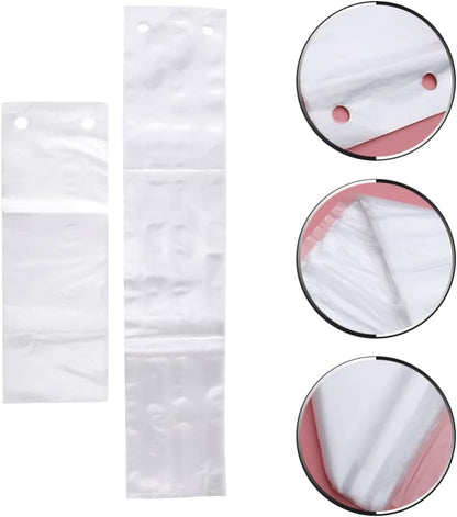 Zerodeko 200pcs Clear Plastic Umbrella Bags, Automatic Storage Bags for Folding Umbrella, Child Pe Disposable Cover