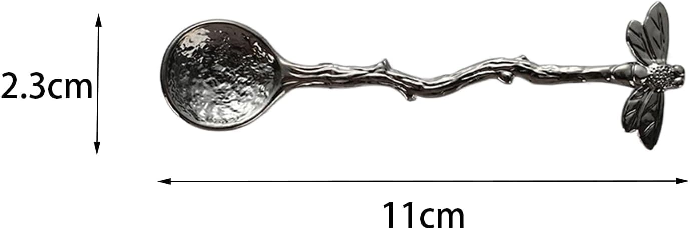 Dragonfly Spoon - Coffee Spoon, Teaspoon, Stainless Steel Tableware for Dessert & Cake