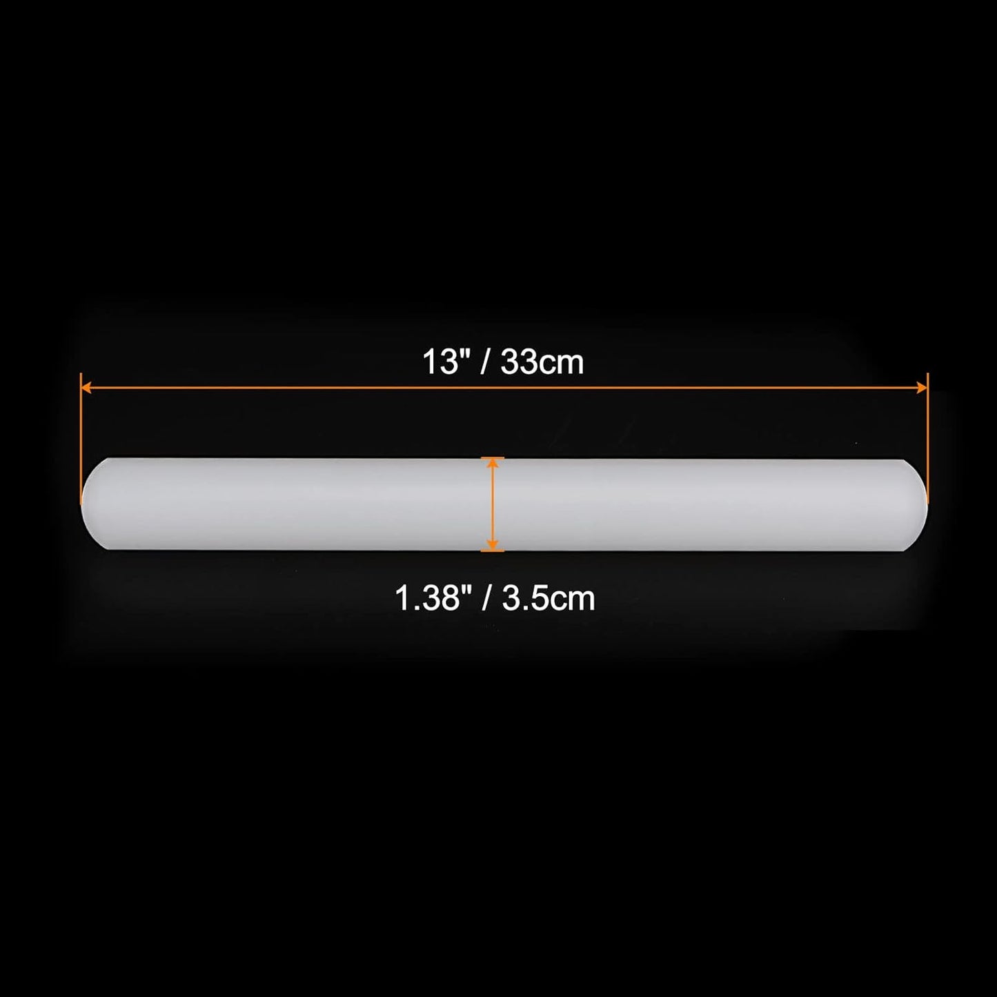 13 Inch 1.38 Inch HARFINGTON Fondant Rolling Pin x PP Plastic Non-Stick Fondant Roller Dough Roller Kitchen Decorating