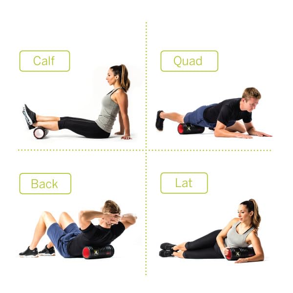 Trigger Point Performance TriggerPoint GRID X Foam Roller with Free Online Instructional Videos, Extra Firm (13-Inch)