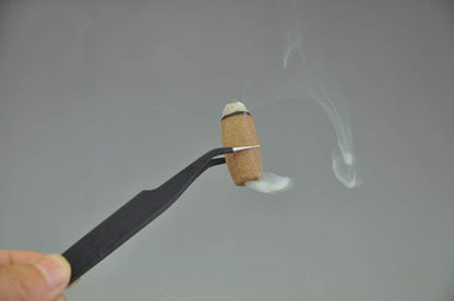 Backflow Cone Incense Tweezers, Stainless Steel Curved Pointed Fine Tip Tweezers for Picking Up Backflow Cone Incense