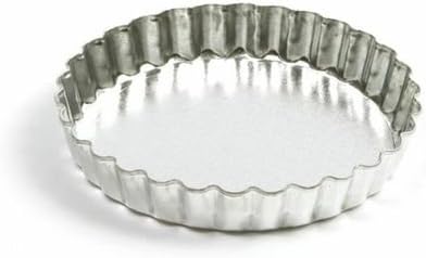 Norpro Tin Quiche/Tart Pan, 4.75-Inch, Silver
