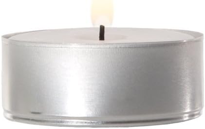 Yummi Unscented Tealight Candles, 100 per Pack, 5 Hour Burn Time