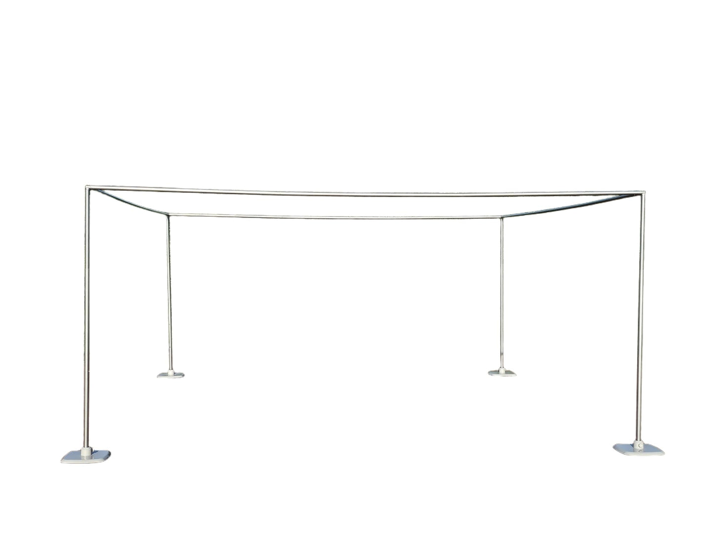 15x15Ft Square Backdrop Stand Kit Heavy Duty, 5-8' H x 5-19' W Square Adjustable Pipe and Drape Aluminum Frame, Backdrop Holder for Event, Wedding, Party, Photography, Trade Show, B-Day, Banquet Decor