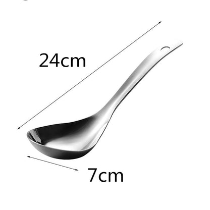 2Pcs Stainless Steel Rice Spoon Soup Spoon Serving Spoons, Non- Stick Rice Spatula Rice Paddle Serving Spoon for Home Kitchen Restaurant