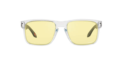 Oakley Men's OO9102 Holbrook Square Sunglasses, Clear/Prizm Gaming, 57 mm