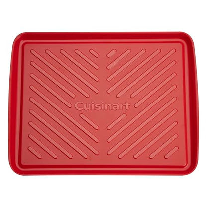 Cuisinart CPK-210 Grilling Prep and Serve Trays, Black and Red Large 18” x 14.5”