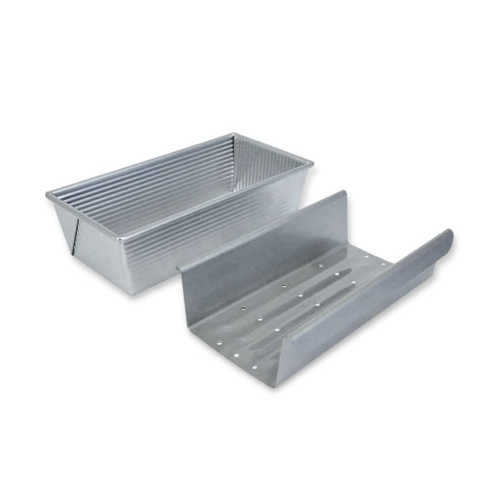 USA Pan Bakeware Aluminized Steel Meat Loaf Pan with Insert
