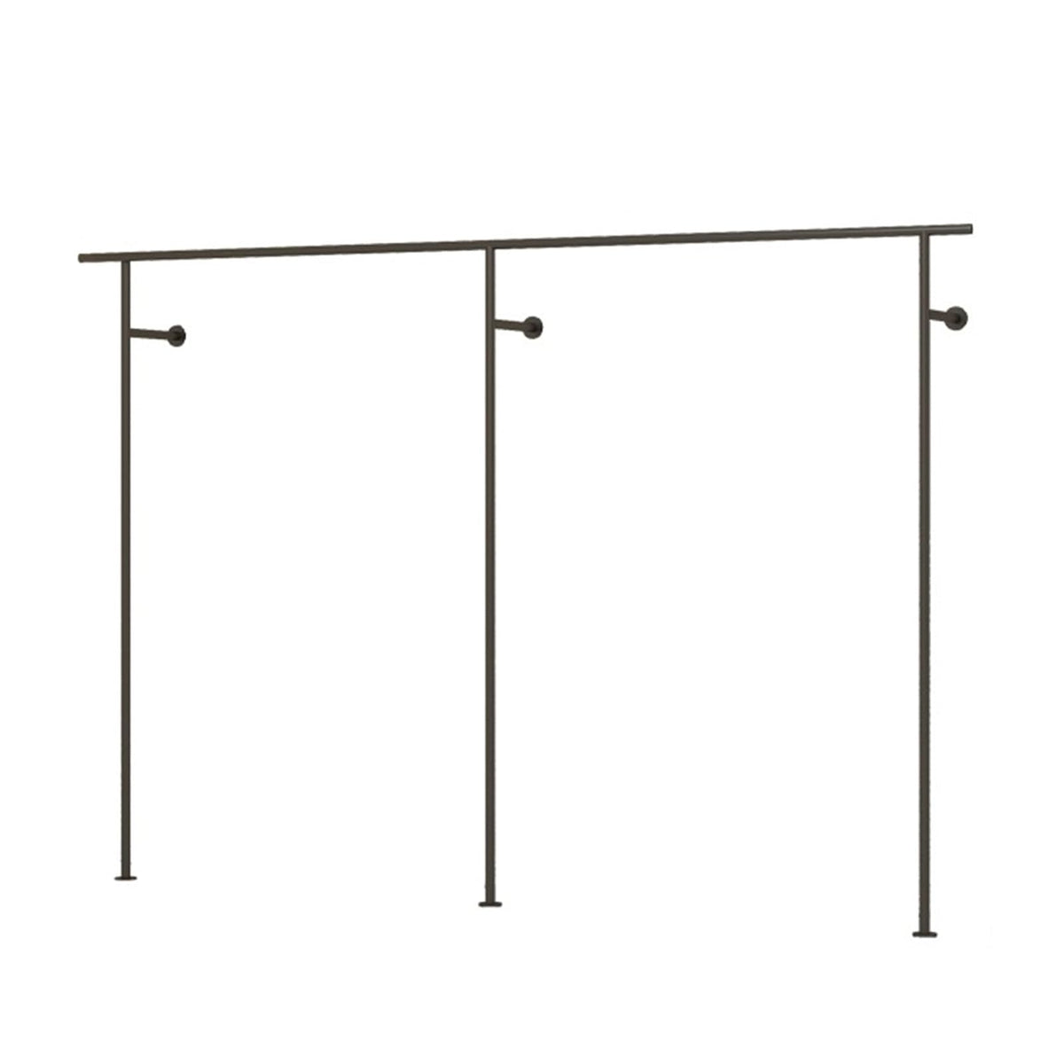 RJYYYDS Black Wall Mounted Garment Rack with Creative Metal Clothing Store Display Stands Heavy Duty Commercial Boutique Clothes Shelf for Home Cloakroom Towel STO,A-Length 300cm