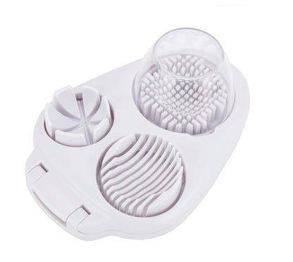 3 in 1 Egg Slicer for Kitchen – Multi-Functional Strawberry Banana Mushroom Cutter, ABS Safe Wire Blade, 3 Slice Modes, Dishwasher Safe, Lightweight 120 g, Gift for Salad Lover