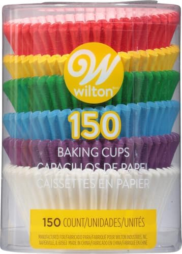 Wilton Baking Cups, Rainbow Assorted, 150 Count