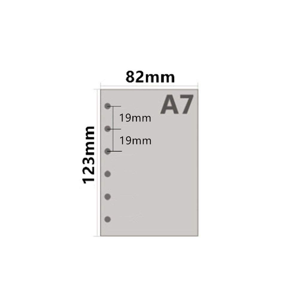 A7 Planner Inserts for 11 Packs, A7 Agenda Refill, 100 gsm Thicker Paper/4.84 x 3.23'', 45 Sheets(90 Pages) per Pack, 11 Designs Included, for 6 Holes Pocket Binder, Harphia