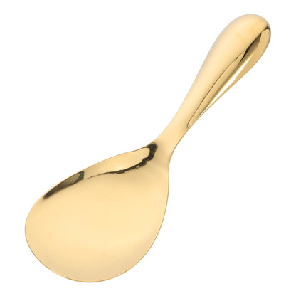 DOITOOL Golden Rice Spoon Stainless Steel Rice Paddle Non- stick Rice Serving Spoon Mashed Potato Scoop Rice Spatula Gold Rice Scooper Japanese Rice Cooker