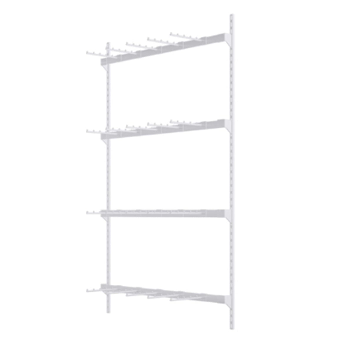 Wall-Mounted Underwear Display Stand, Metals, Lingerie Garment Rack, Retail Sock Show Shelves, Supermarkets Commercial Clothing Store Shelf, for Bras, Shorts, Hats(White,150 * 150cm)
