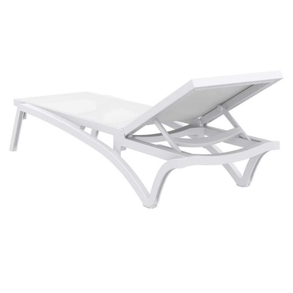 compamia pacific sling chaise lounge in white (set of 2)