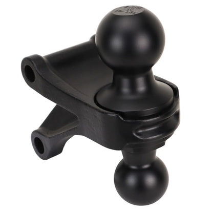 Shocker Max Black Air Ride Hitch with Black Combo 2" & 2-5/16" Balls, Fits 2" Hitch - 14,000 lbs