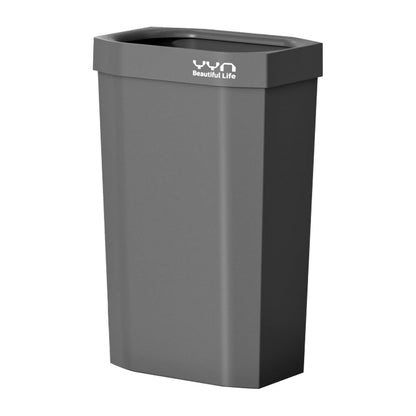 WDPUCHU 4 Gallon, Small Slim Garbage Can, Open Top Trash Can for Bathroom, Kitchen, Office, Bedroom, Living Room (Grey)