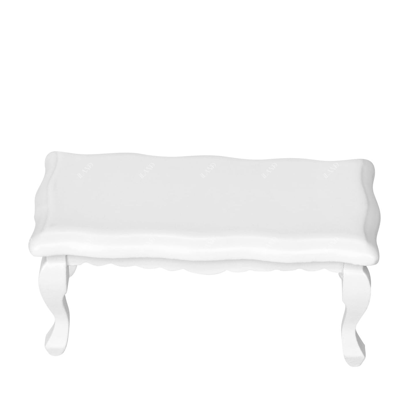 iLAND Dollhouse Furniture of Miniature Couch with Coffee Table the Beautiful Doll House Furniture Set fit 1/12 scale accessories, Elegant Rose and Birds Customized Fabric and Amazing Pleated Handiwork