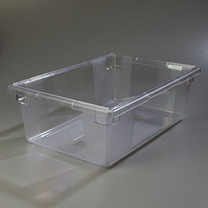 Carlisle FoodService Products Storplus Food Storage Container with Stackable Design for Catering, Buffets, Restaurants, Polycarbonate (Pc), 12.5 Gallons, Clear
