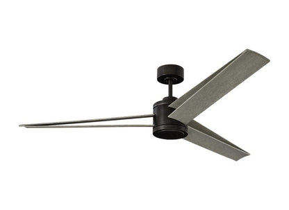 Monte Carlo 3AMR60RZWD Armstrong Unique Energy Star 60" Ceiling Fan with LED Light and Hand Remote Control, 3 Set ABS Blades, Matte White