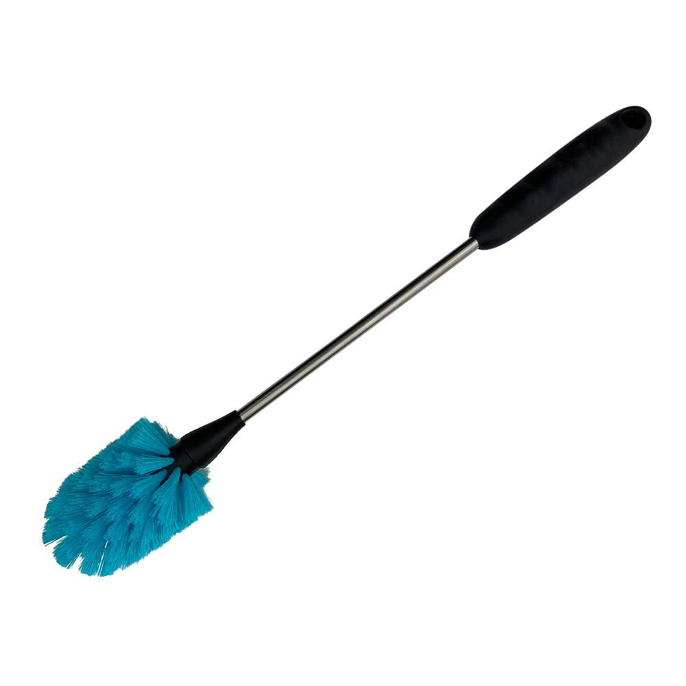 NuRich Long Bottle Brush for Water Bottles - Heavy Duty Stainless Steel Cleaning Brush with Non-Slip Grip, Compatible with Hydro Flask, Yeti, Nalgene, Owala & More Reusable Bottles